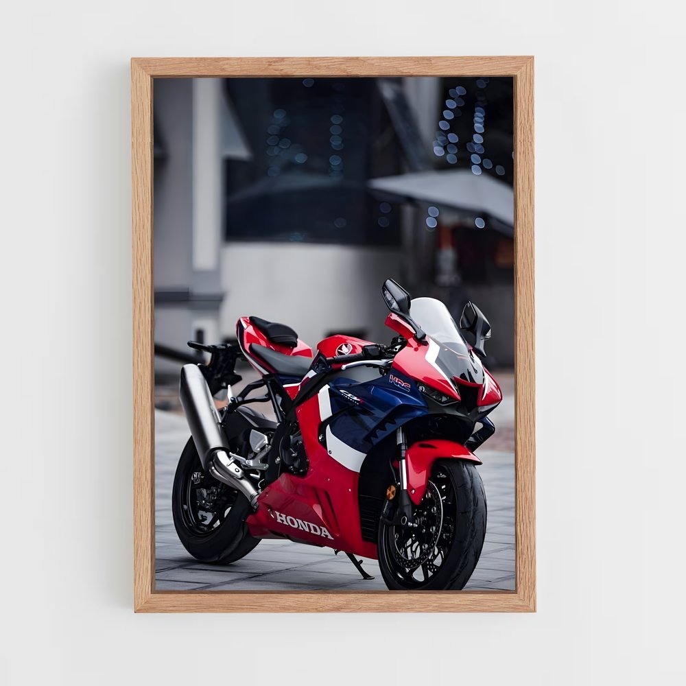 Poster Vitesse Incendiaire – affiche Honda Moto (vue 4)